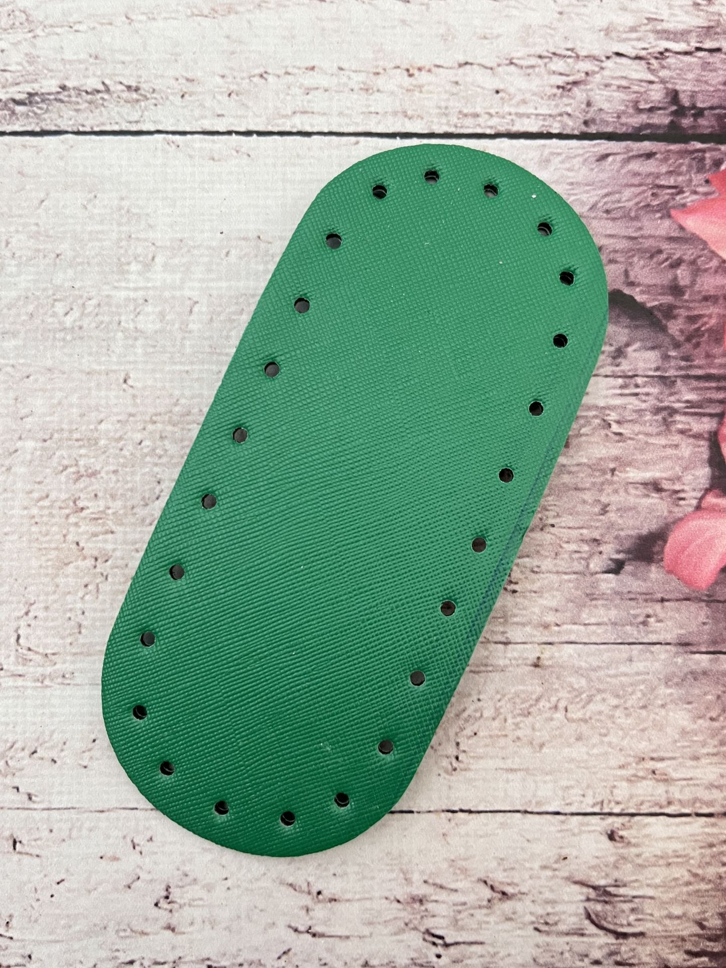 14*6 CM KÜÇÜK  ÇANTA TABANI RİVETSİZ Çimen yeşil