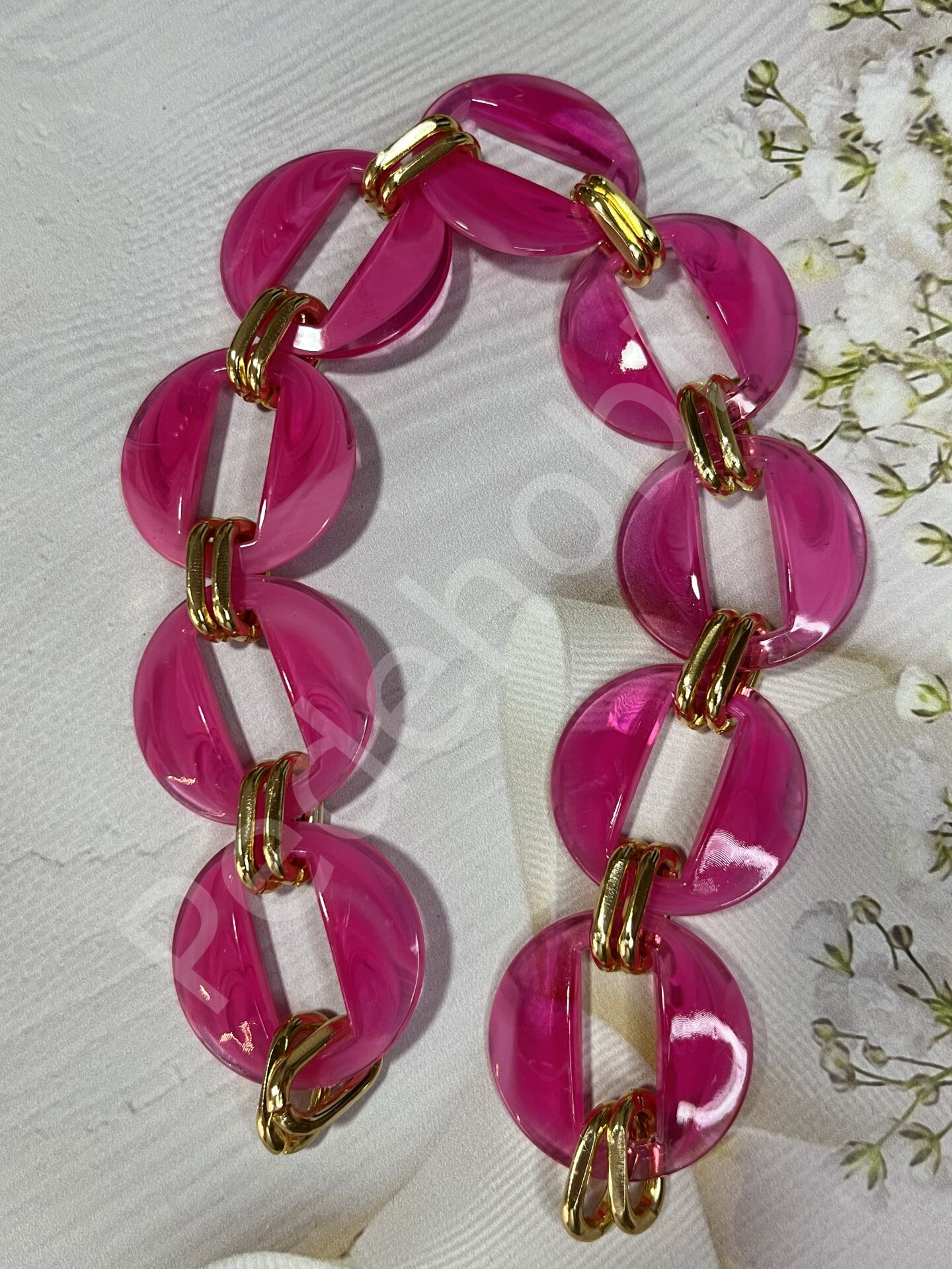 AKRİLİK ÇANTA ASKISI 35 CM fuşya