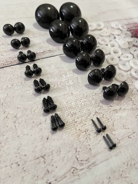 YERLİ ÜRETİM 10 ÇİFT GÜVENLİ SİYAH GÖZ