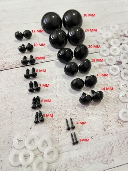 YERLİ ÜRETİM 10 ÇİFT GÜVENLİ SİYAH GÖZ