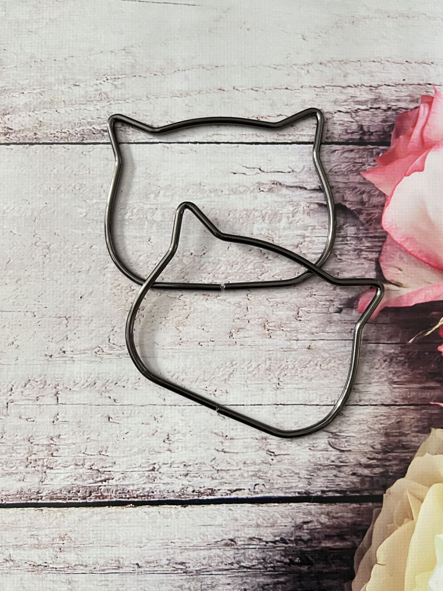 METAL KEDİ ÇANTA SAPI 11 CM 1 ÇİFT Antrasit