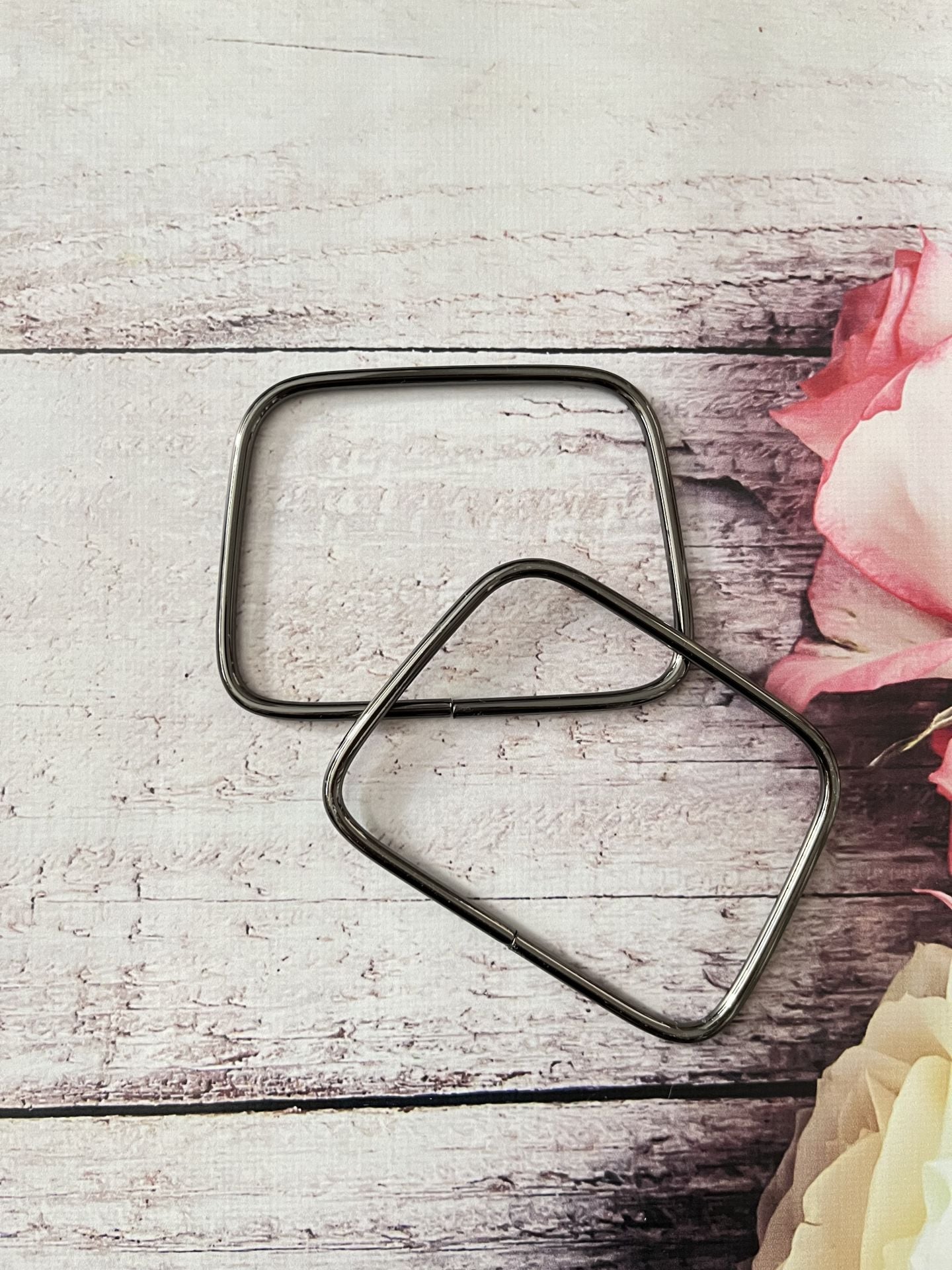 METAL ÇANTA SAPI DÖRTGEN 11 CM 1 ÇİFT Antrasit