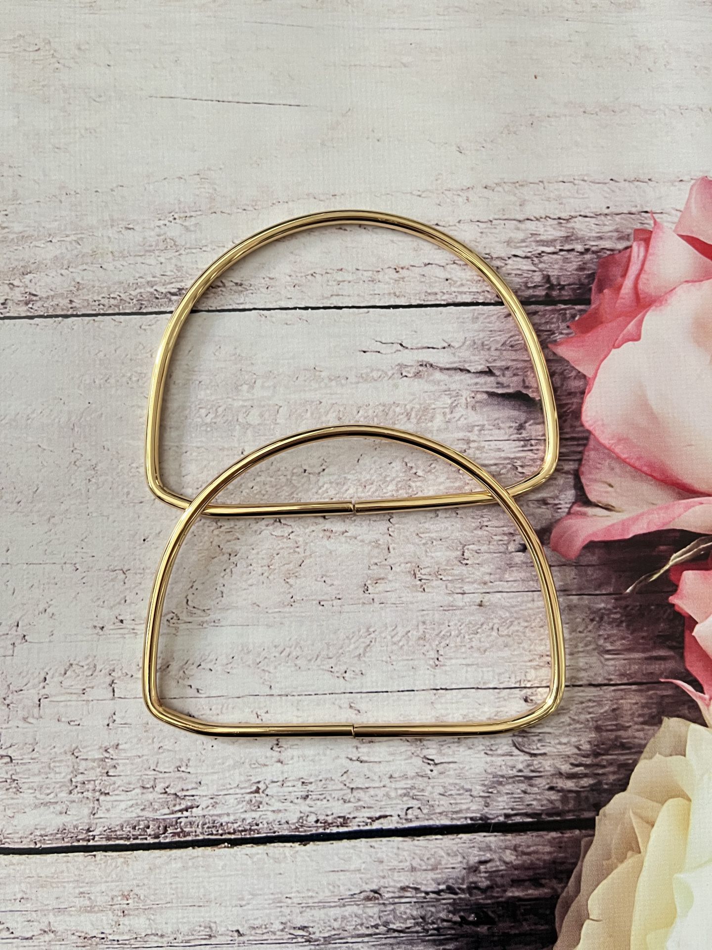 METAL ÇANTA SAPI D MODEL 13 CM 1 ÇİFT Gold