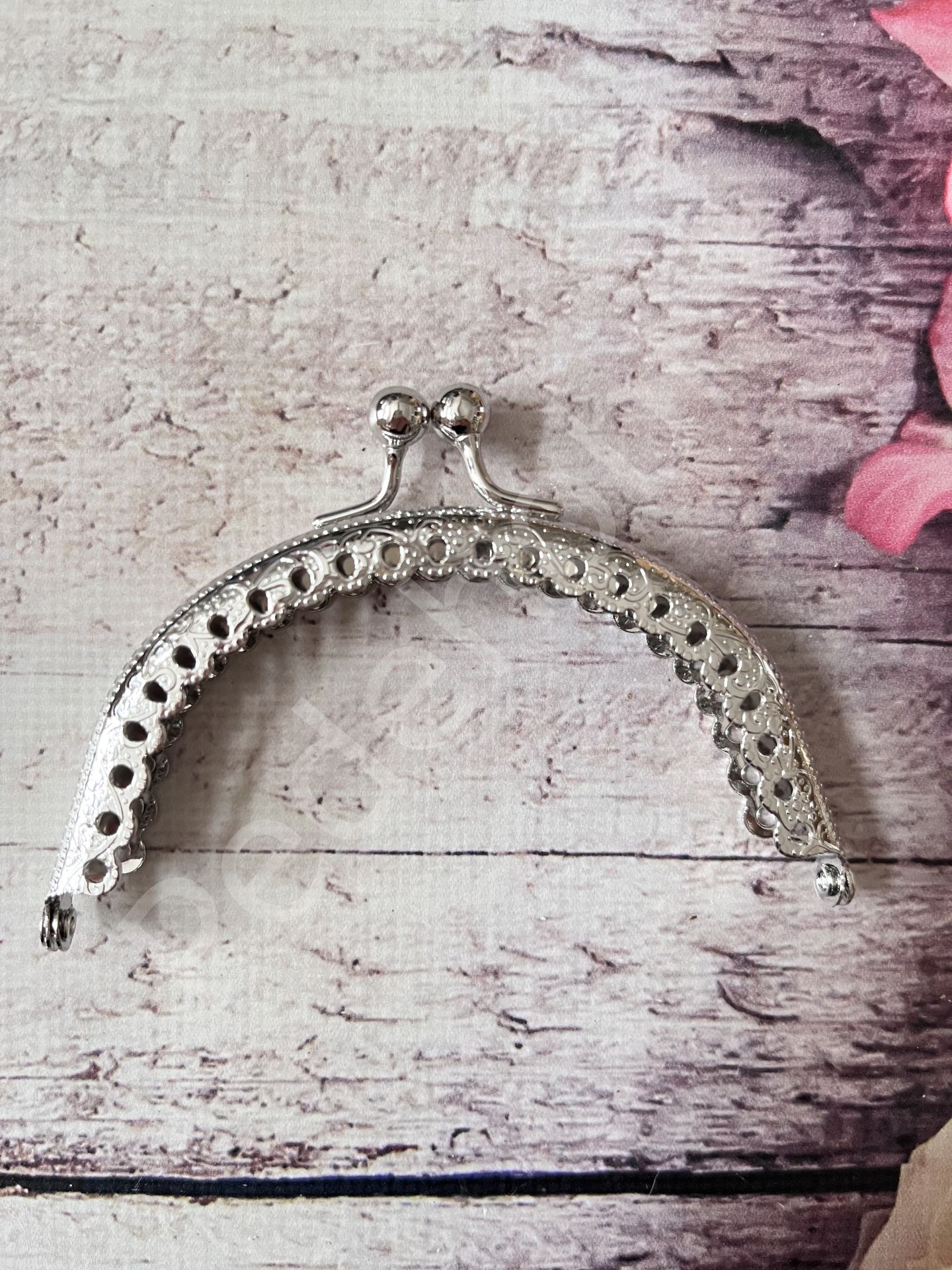 10 CM  KULPSUZ CÜZDAN KLİPS OVAL GÜMÜŞ
