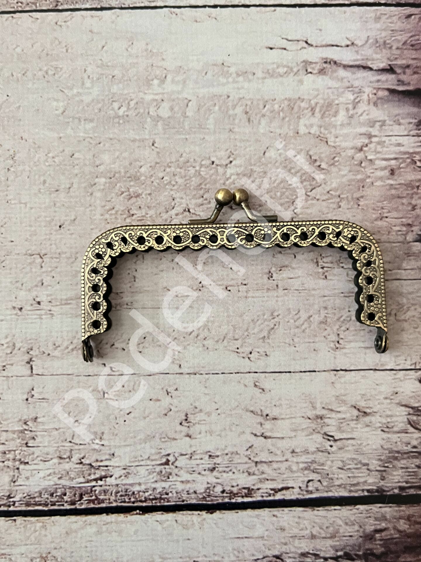 8 CM  KULPSUZ CÜZDAN KLİPS KARE ANTİK