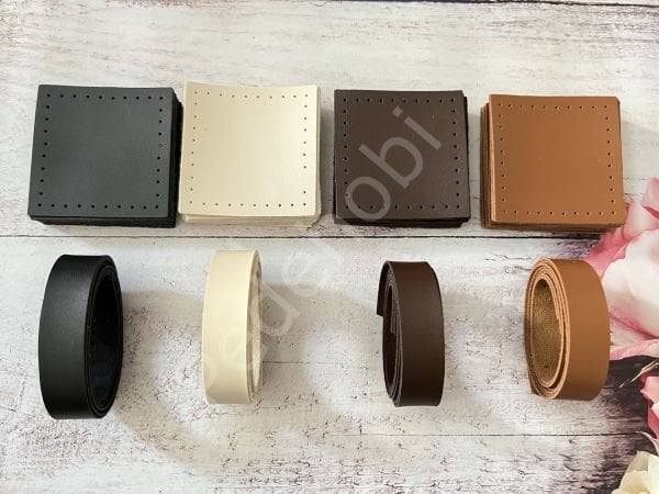 12 PARÇALI DERİLİ SET  70 CM DİKİLEBİLİR ÇANTA SAPI
