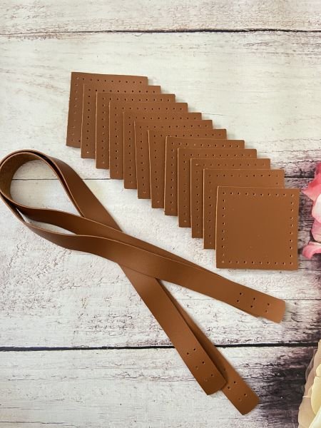 12 PARÇALI DERİLİ SET  70 CM DİKİLEBİLİR ÇANTA SAPI