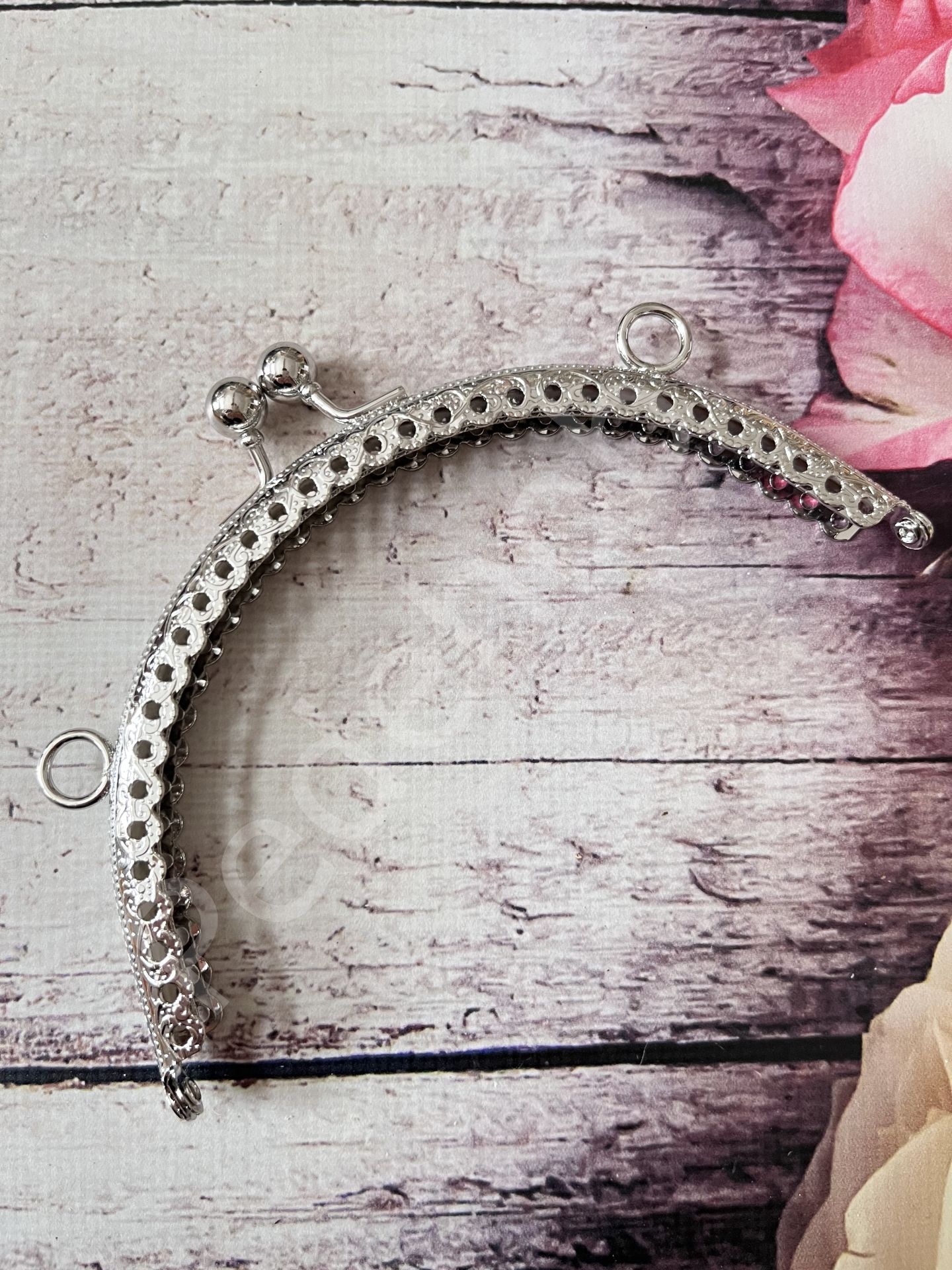 14 CM  KULPLU OVAL CÜZDAN  KLİPS GÜMÜŞ