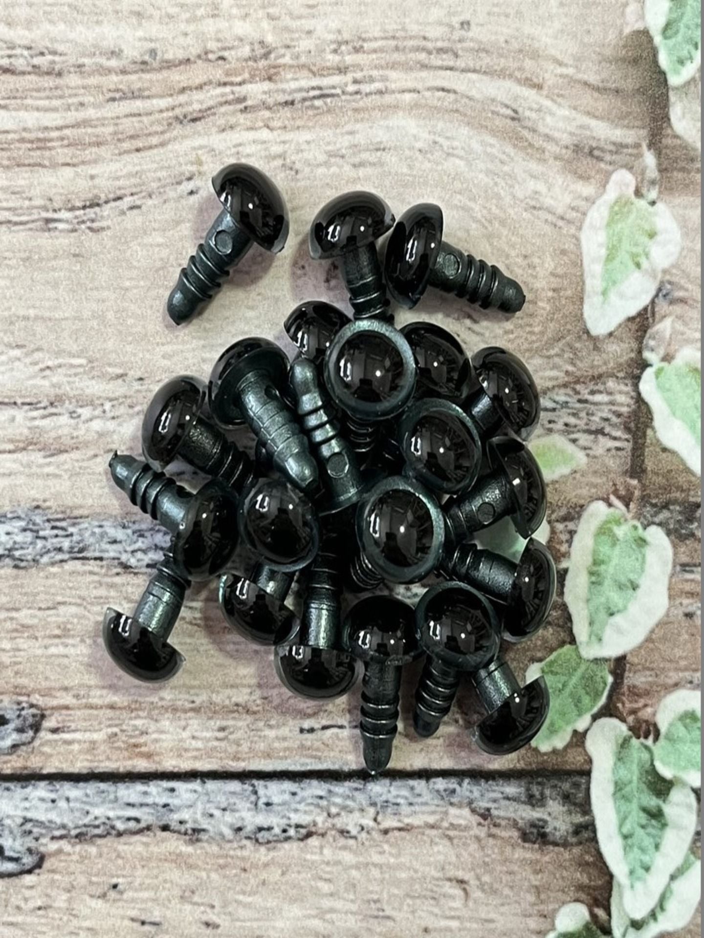 14 MM İTHAL RENKLİ GÜVENLİ 1 ÇİFT GÖZ gri