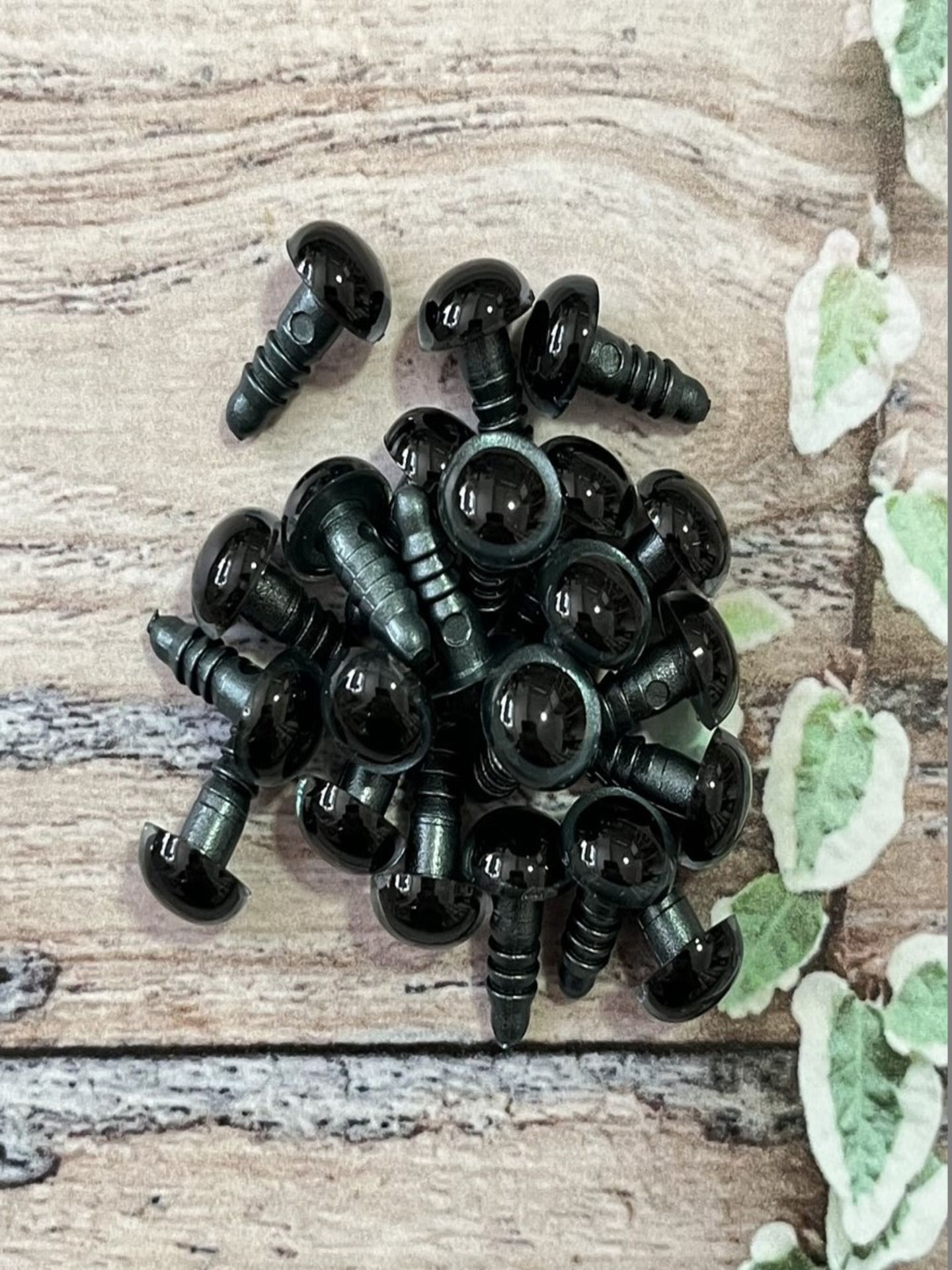12 MM İTHAL RENKLİ GÜVENLİ 1 ÇİFT GÖZ gri