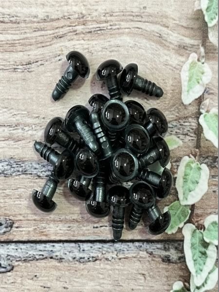 12 MM İTHAL RENKLİ GÜVENLİ 1 ÇİFT GÖZ gri