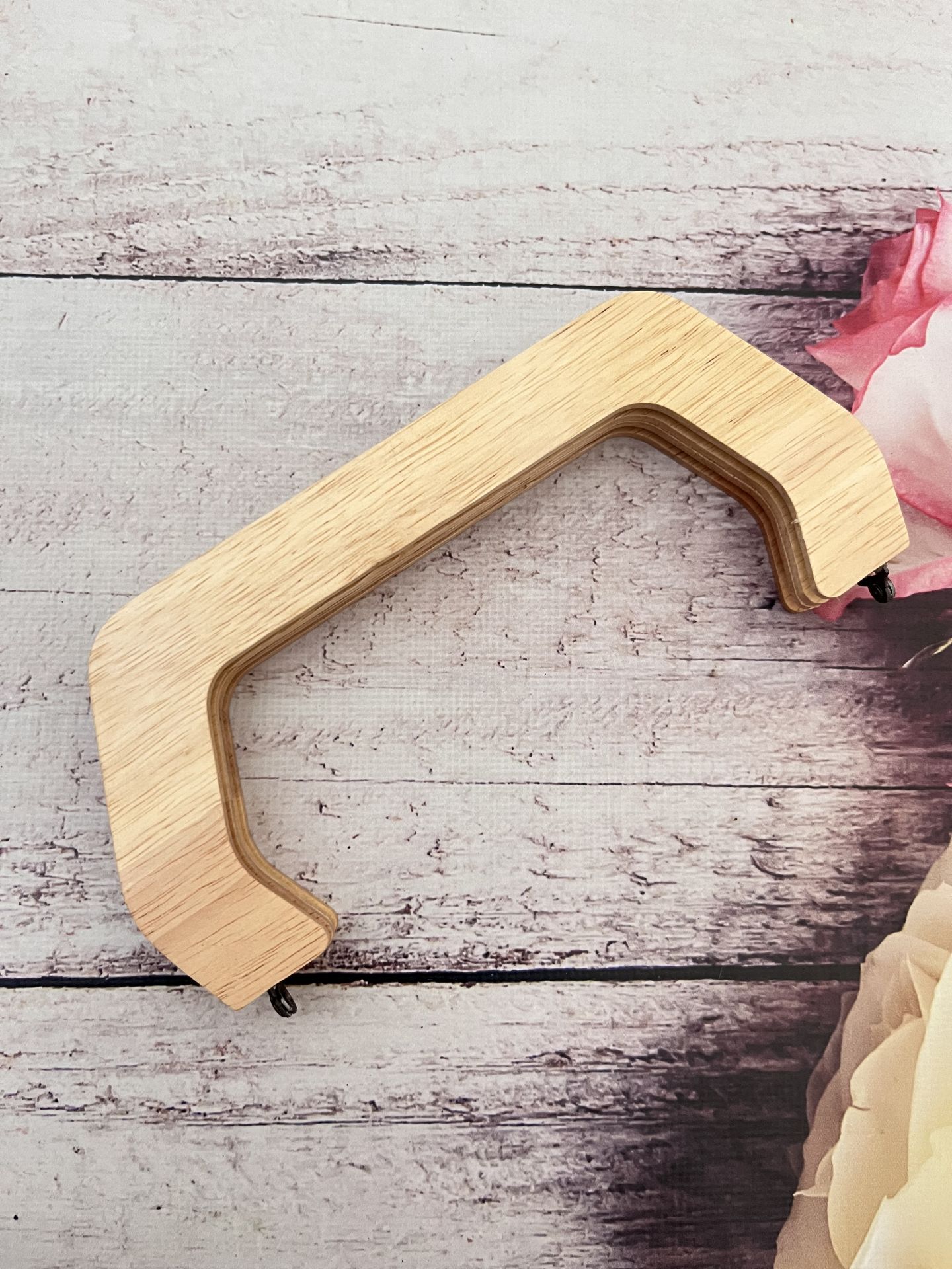 20 CM AHŞAP BURS KÖŞELİ NATURAL