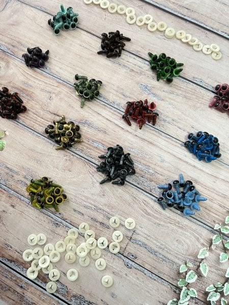 8 MM İTHAL RENKLİ GÜVENLİ 1 ÇİFT GÖZ