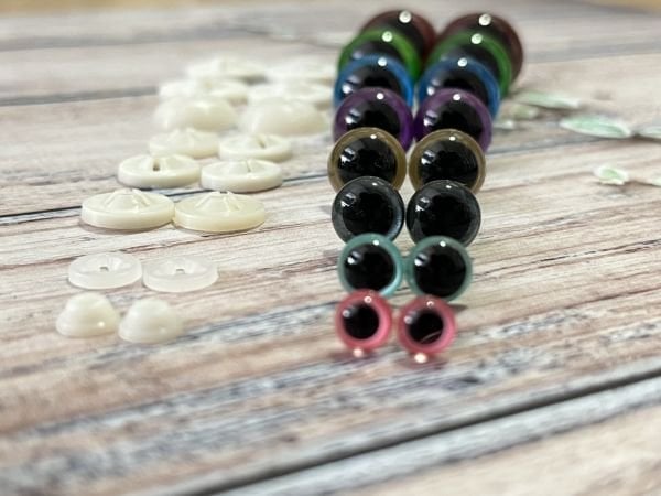 6 MM İTHAL RENKLİ GÜVENLİ 1 ÇİFT GÖZ