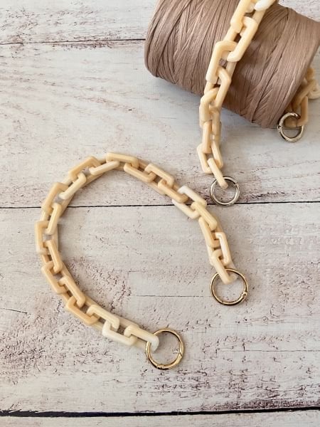 50 CM KANCALI  AKRİLİK ASKI LATTE 1 ADET