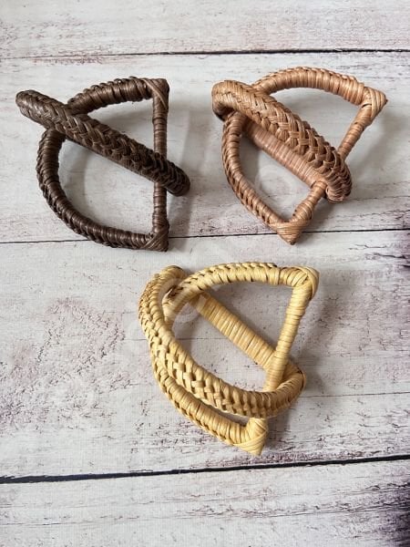 BAMBU ÇANTA SAPI  MODEL 02 D ÖRGÜ KİRAZ