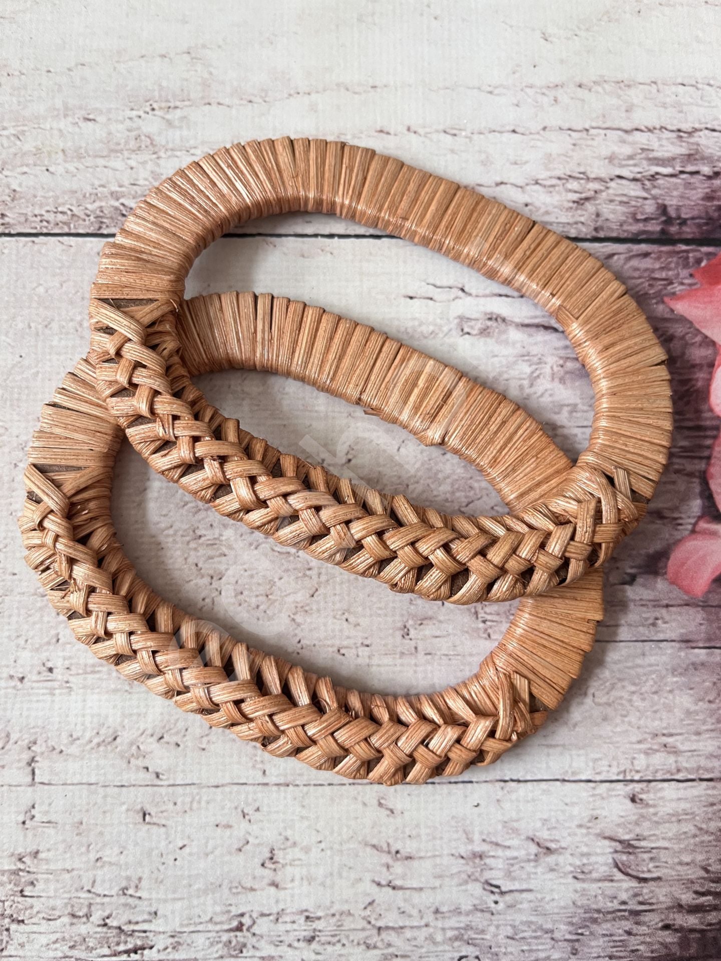 BAMBU ÇANTA SAPI  MODEL 01 OVAL KİRAZ