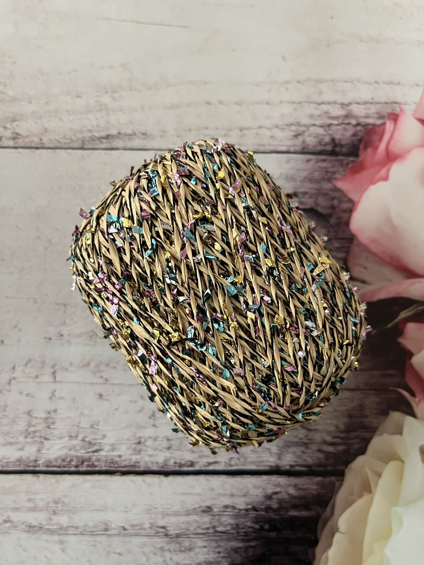 CONFETTİ KAĞIT İP. 50 GR. 65 MT. HASIR RENKLİ