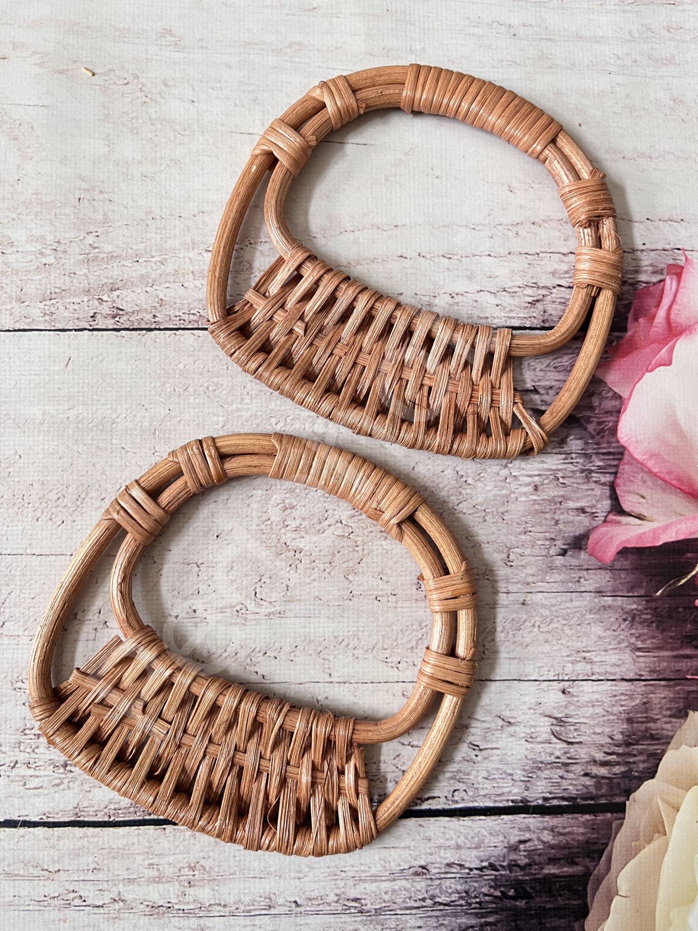 BAMBU ÇANTA SAPI  YARIM ÖRGÜ 14.50 CM KOD 14 KİRAZ