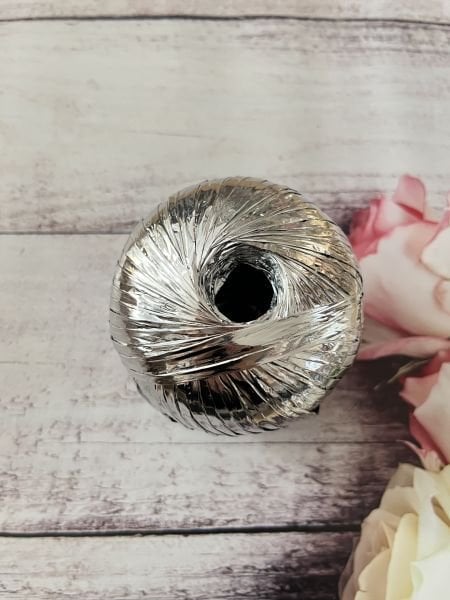 METALİK RAFYA İP 50 GR. 110 MT. Gümüş
