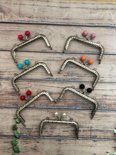 10 CM KARE METAL RENKLİ TOPUZLU CÜZDAN KLİPSİ