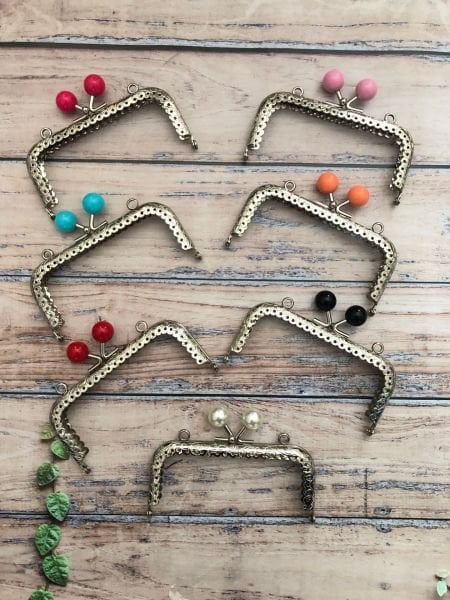 10 CM KARE METAL RENKLİ TOPUZLU CÜZDAN KLİPSİ