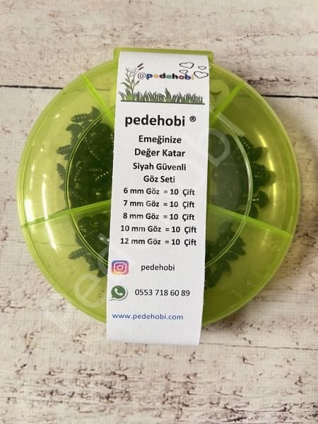 AMİGURUMİ GÖZ SETİ KUTULU 50 ÇİFT