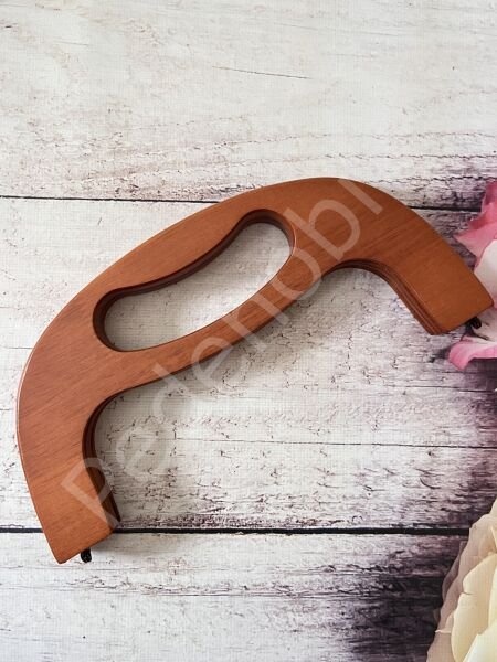 AHŞAP BURS OVAL 25 CM KAHVE