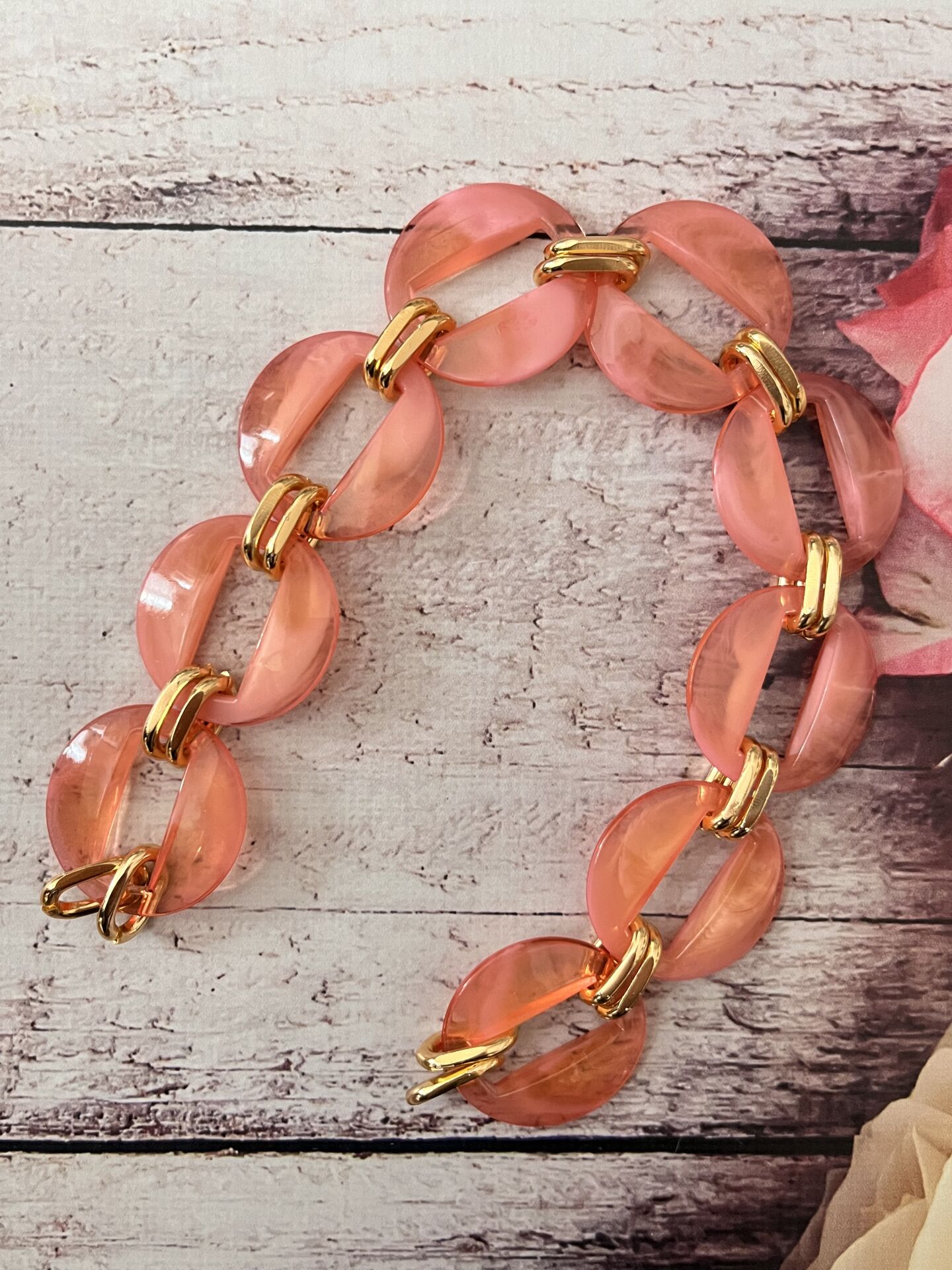 AKRİLİK ÇANTA ASKISI 35 CM pembe