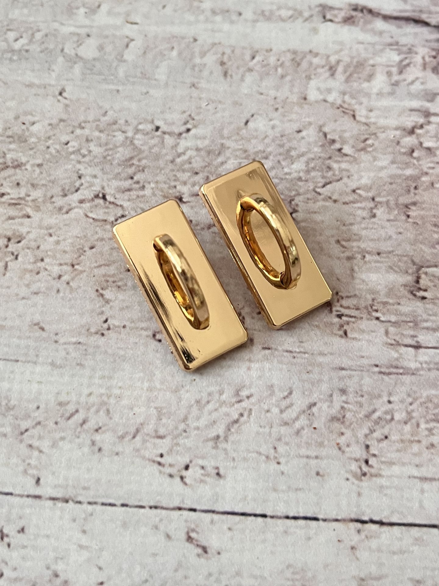 METAL KÖPRÜ 1 ÇİFT   (3 *1.20 CM) Gold