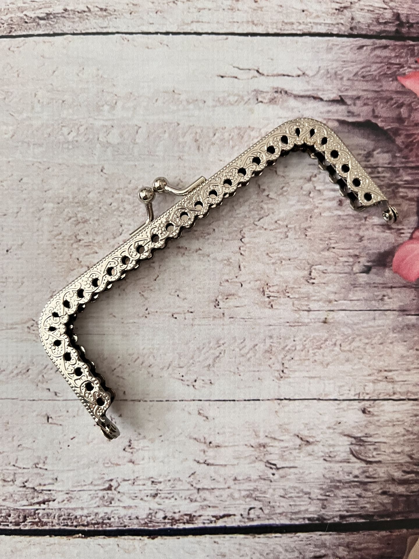 12 CM KULPSUZ KARE CÜZDAN KLİPS Gümüş