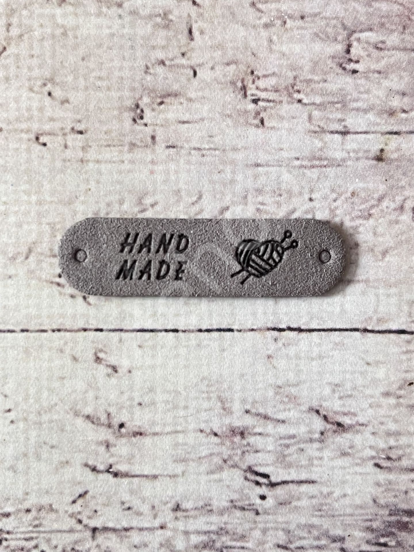 HANDMADE ETİKET SÜET GRİ