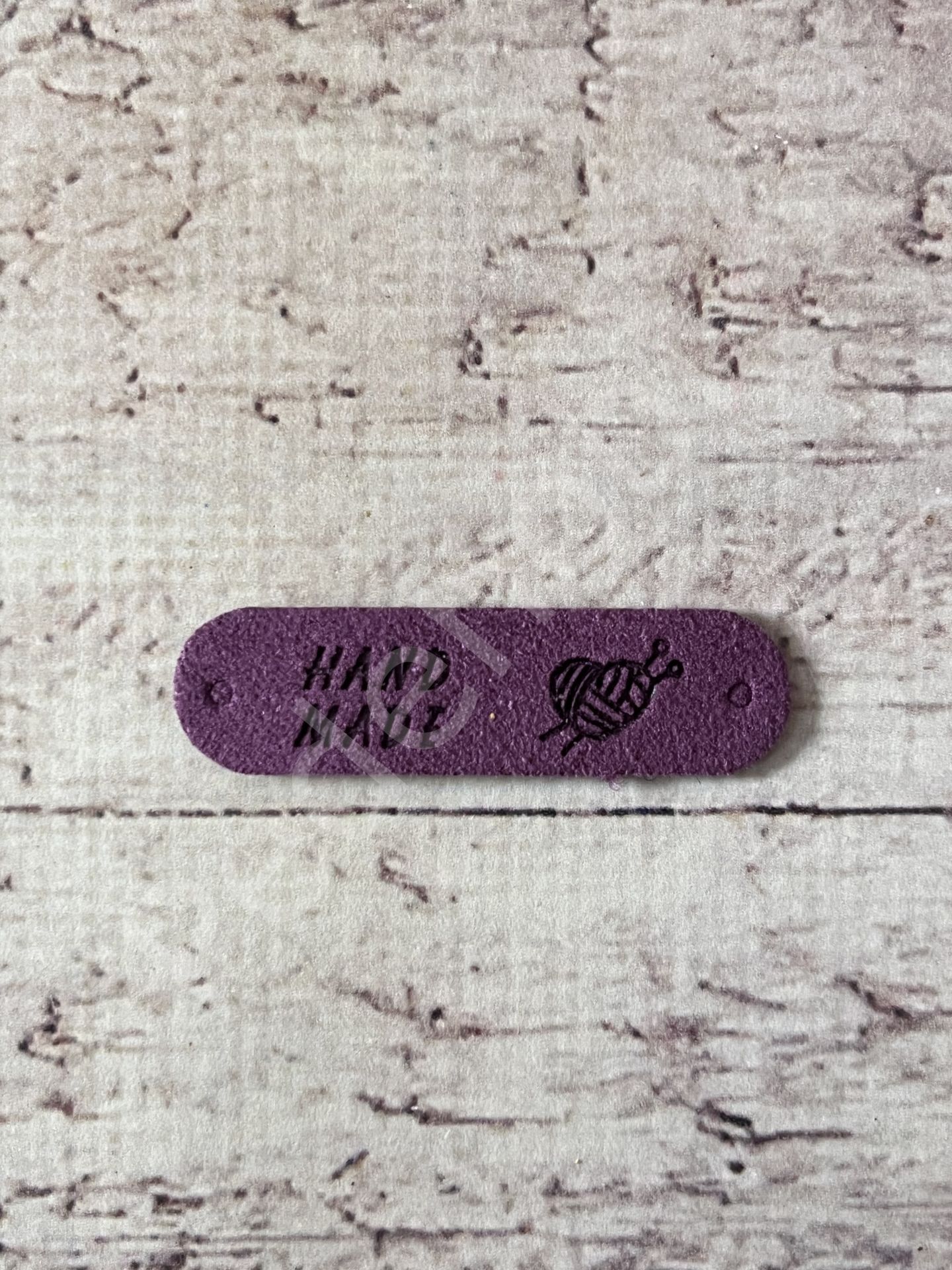 HANDMADE ETİKET SÜET MOR