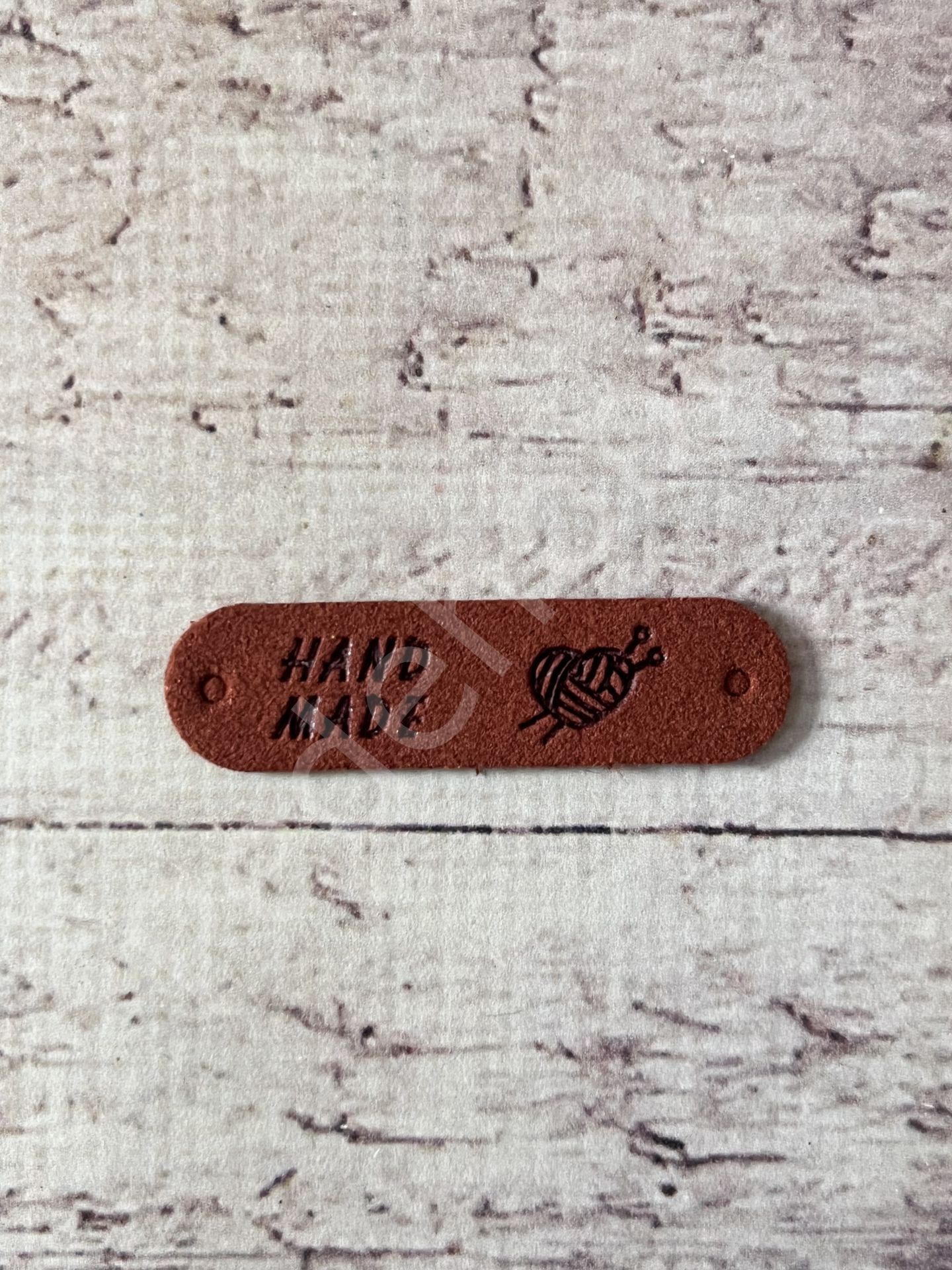 HANDMADE ETİKET SÜET KIZIL KAHVE