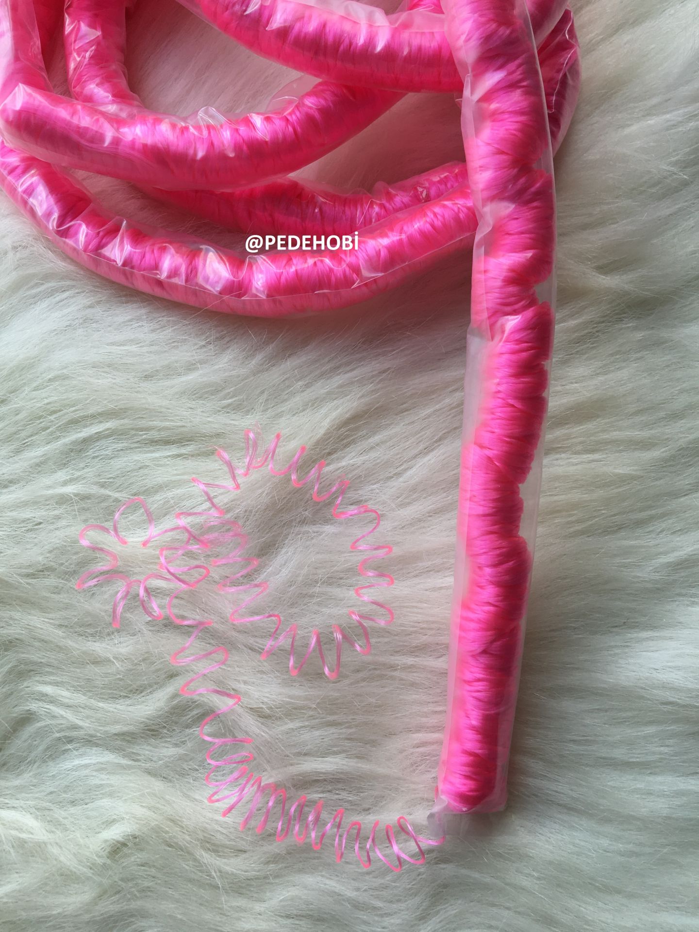 TÜP SAÇLAR Neon pembe