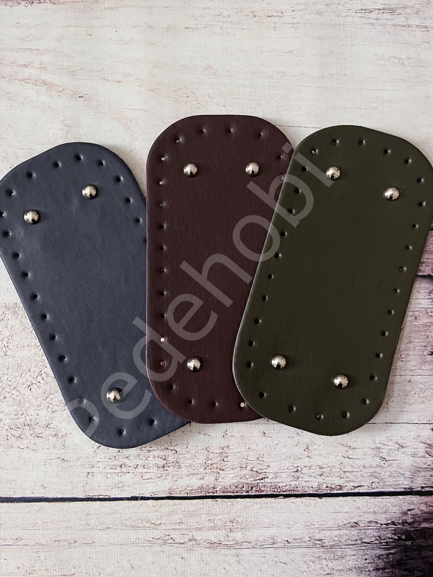 RİVETLİ OVAL DERİ TABAN 10X20 CM