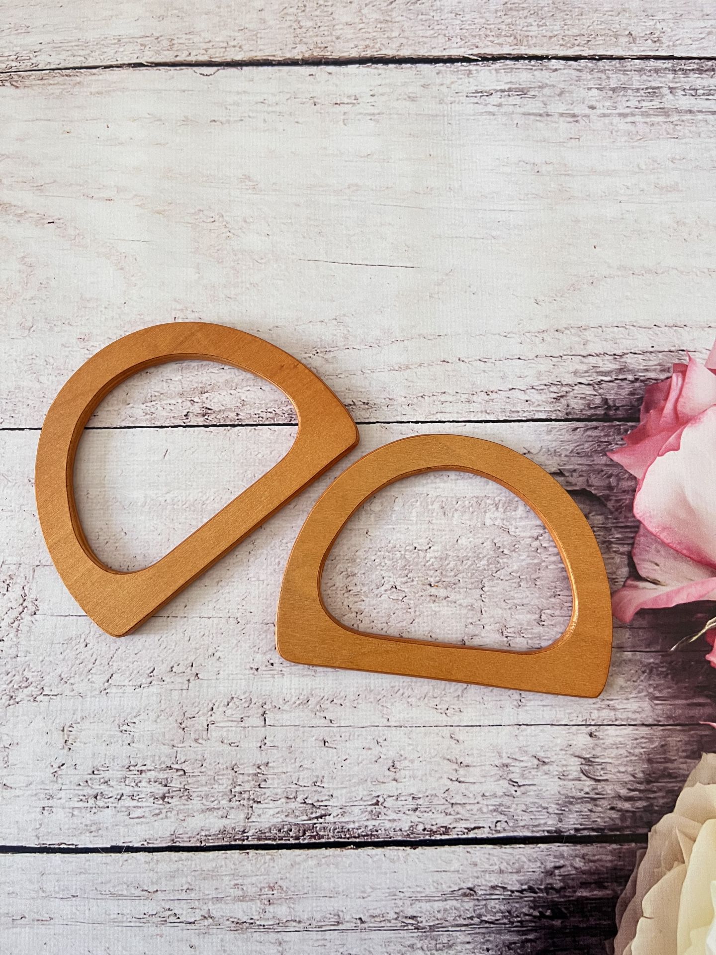 D MODEL AHŞAP KULP 13.50 CM 1 ÇİFT AÇIK KİRAZ