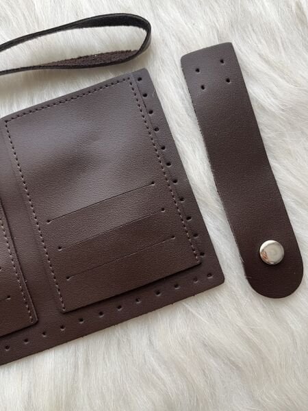 DERİ CÜZDAN KİTİ KAHVE