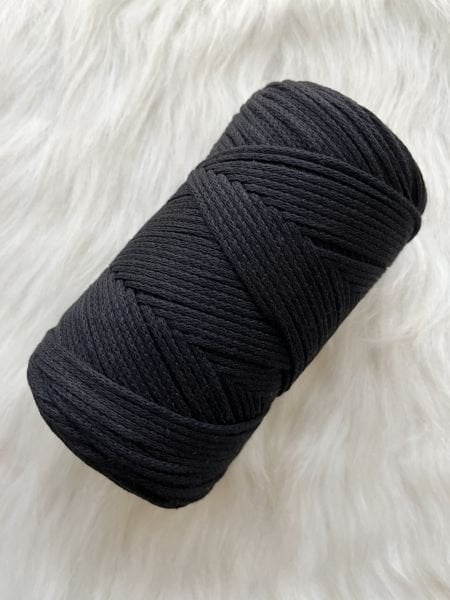 PAMUK MAKROME İNCE SİYAH