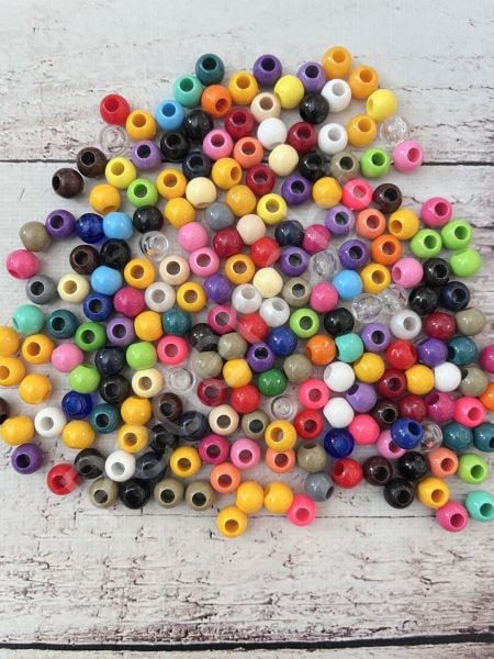 14 MM PLASTİK RENKLİ BONCUK PAKETİ (30 AD)