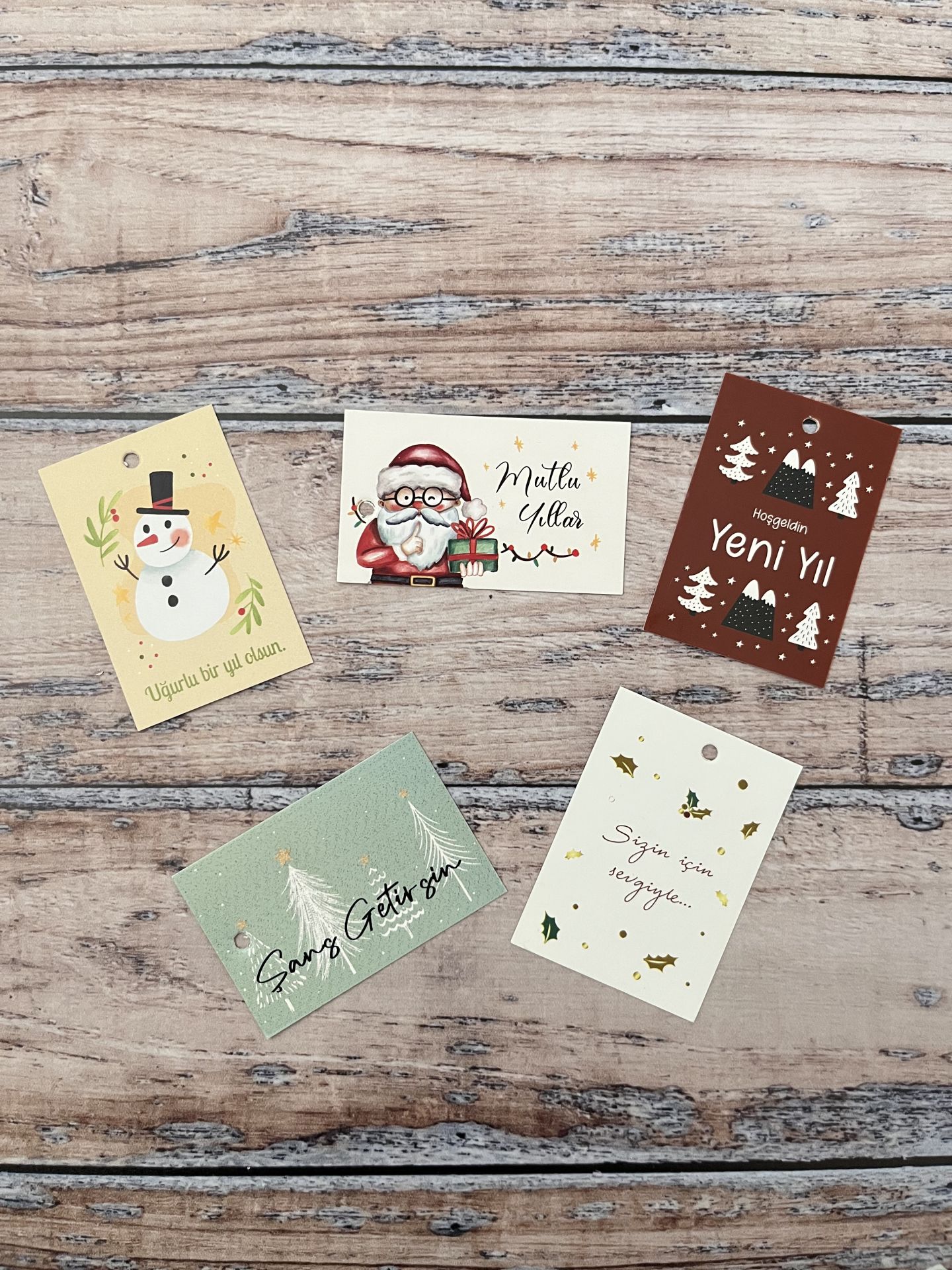 YENİ YIL KARTLARI 6 X 3.5 CM
