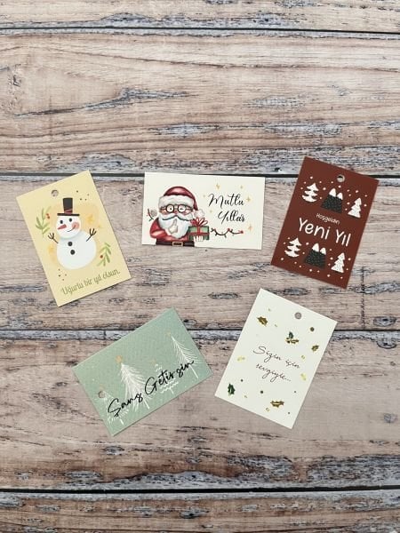 YENİ YIL KARTLARI 6 X 3.5 CM
