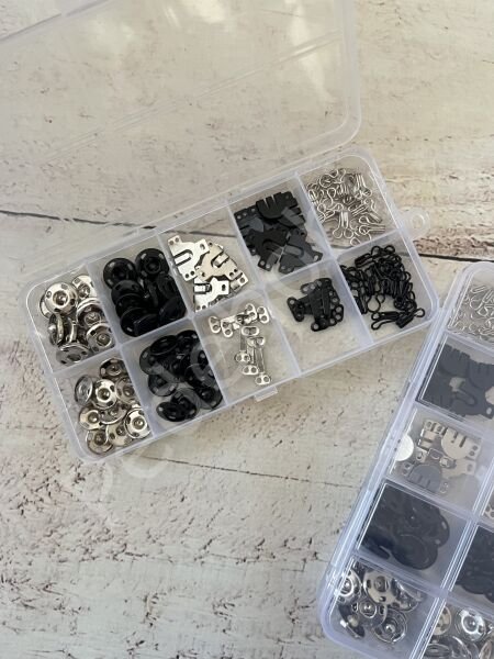 KUTULU METAL KANCA VE ÇITÇIT SETİ 100'LÜ