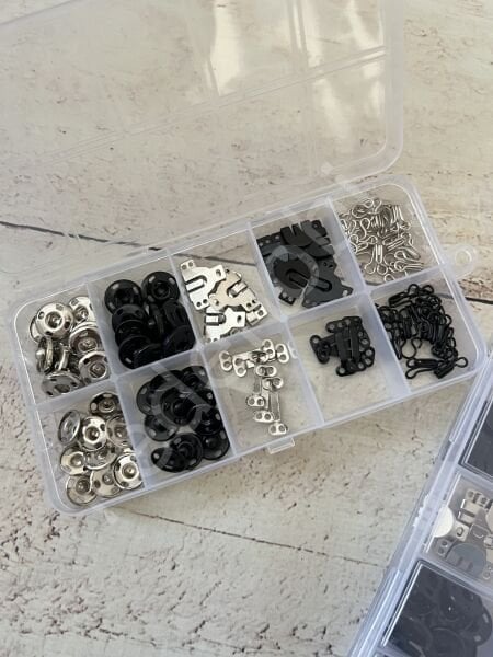 KUTULU METAL KANCA VE ÇITÇIT SETİ 100'LÜ