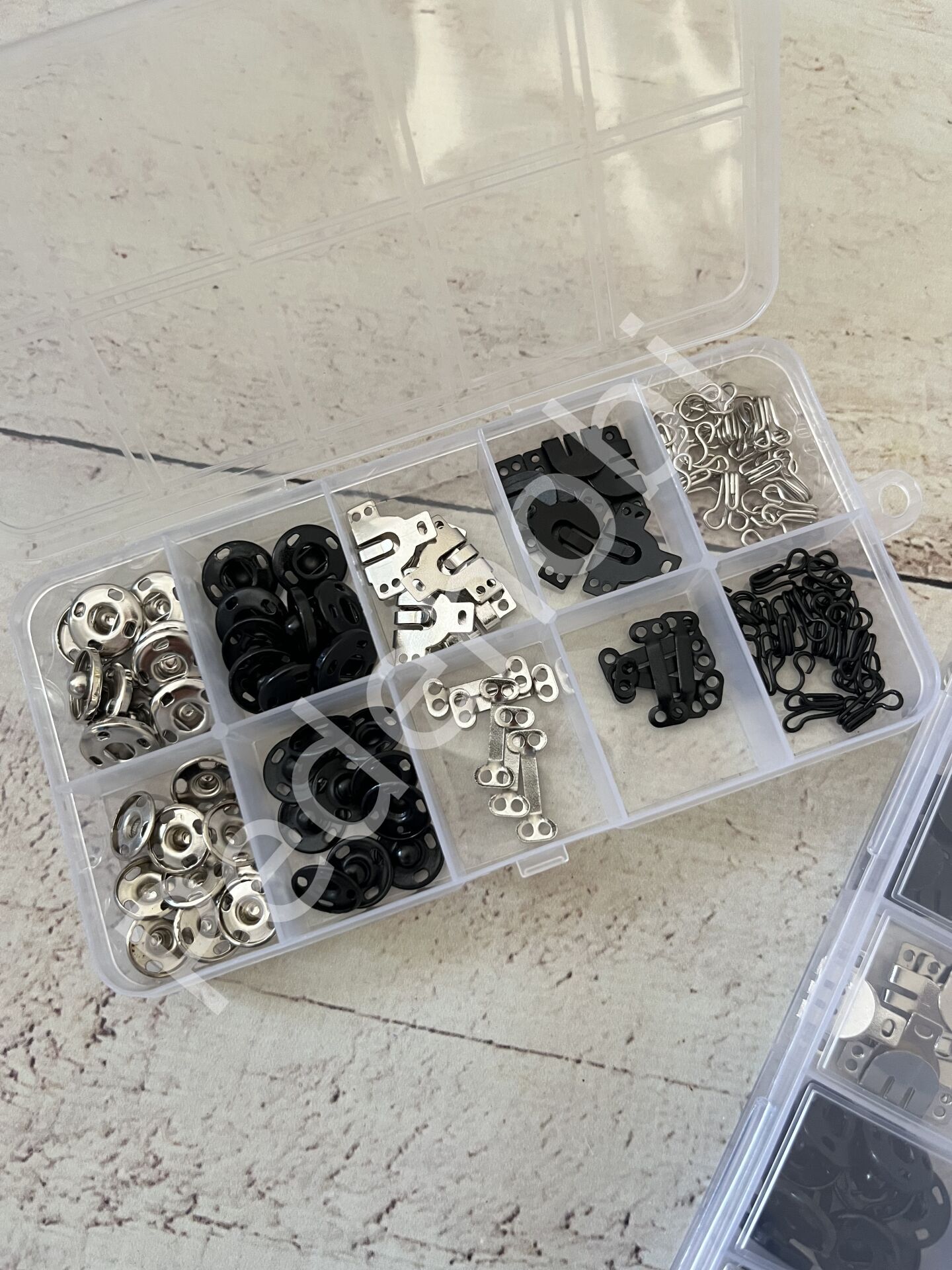 KUTULU METAL KANCA VE ÇITÇIT SETİ 50'Lİ