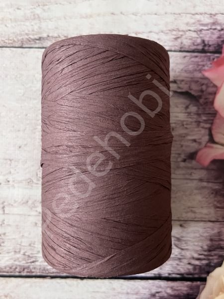 YERLİ RAFYA ÇANTA İPİ KAHVE