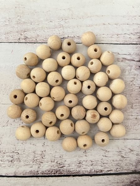 20 MM NATURAL AHŞAP BONCUK