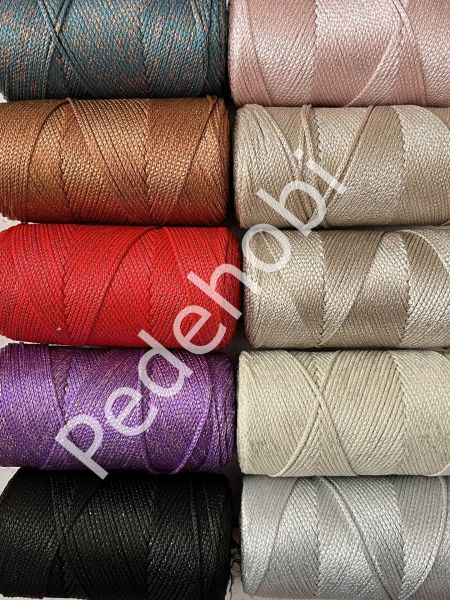 4 NO SİMLİ POLYESTER SİYAH GÜMÜŞ