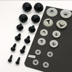 14 MM SİYAH GÜVENLİ GÖZ İTHAL