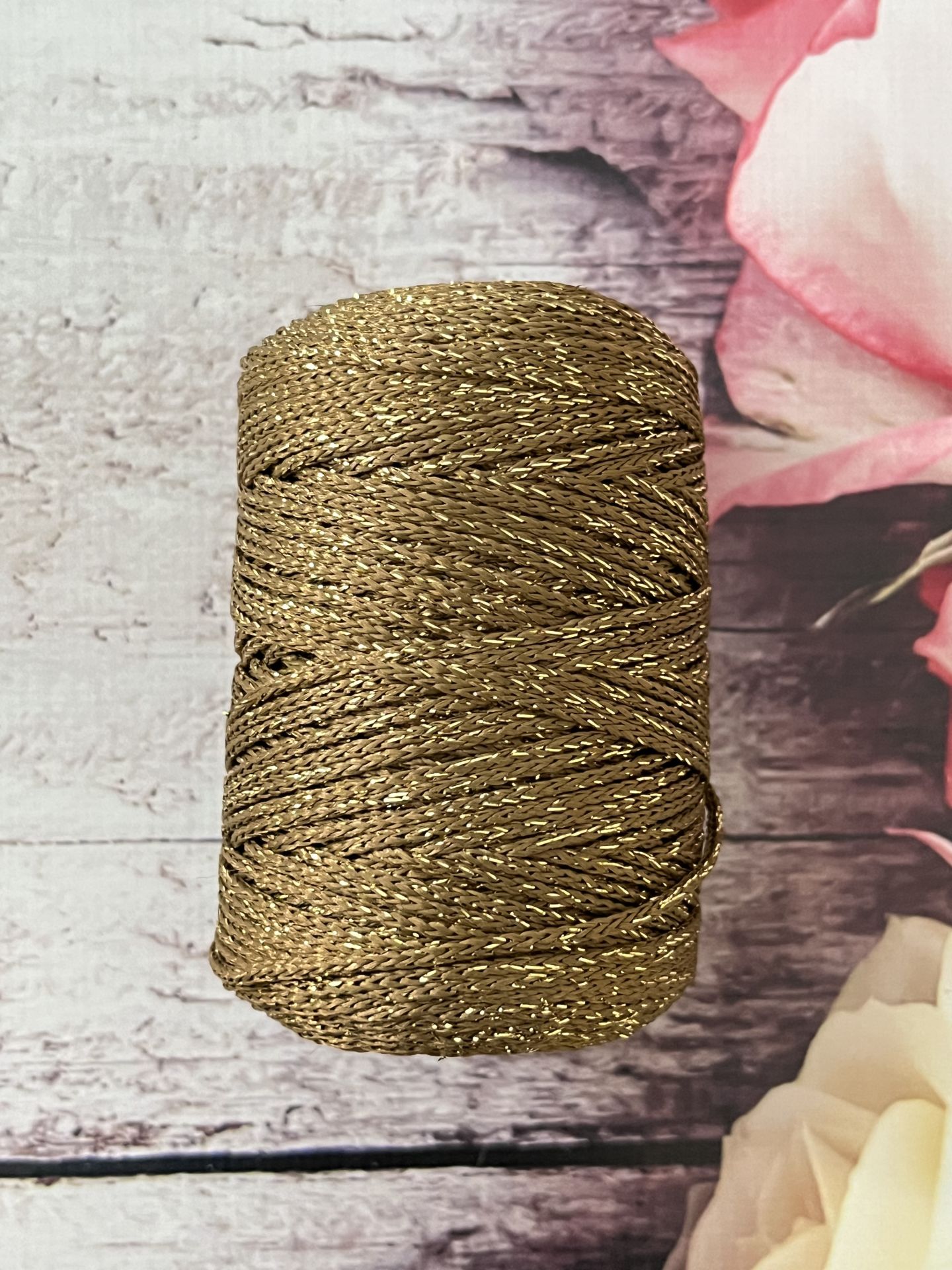 SİMLİ POLYESTER MAKROME KAHVE